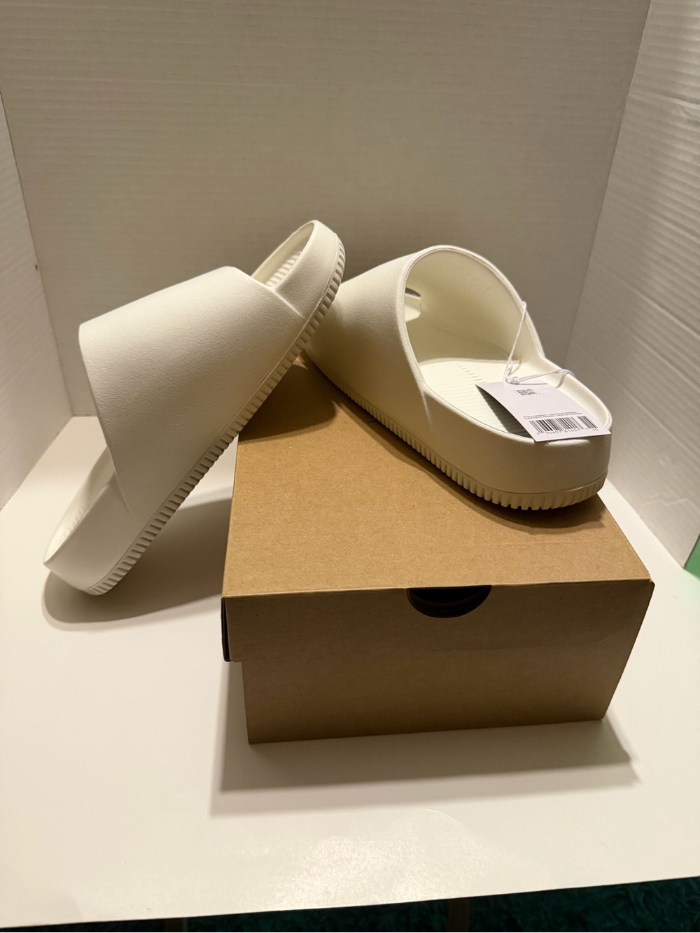 Nike White Slide Sandals - Minimal Slip-On Slides
